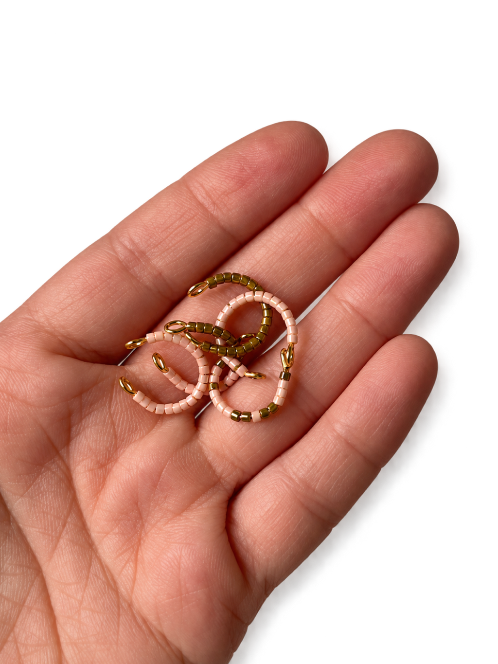 Pink&Olive Cuffs Set
