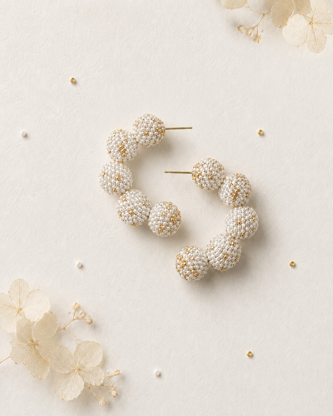 Gold&Vanilla Statement Earrings