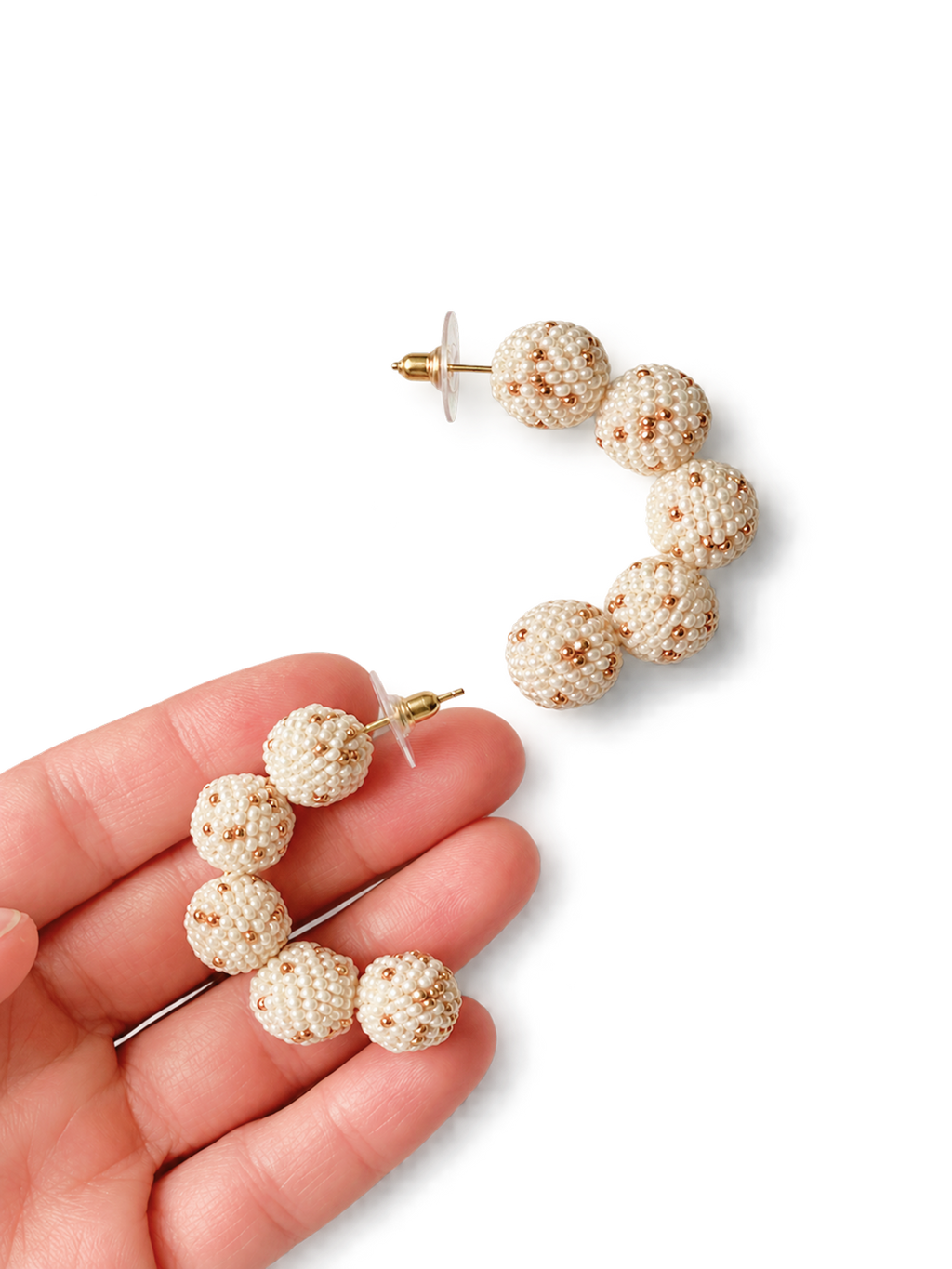 Gold&Vanilla Statement Earrings