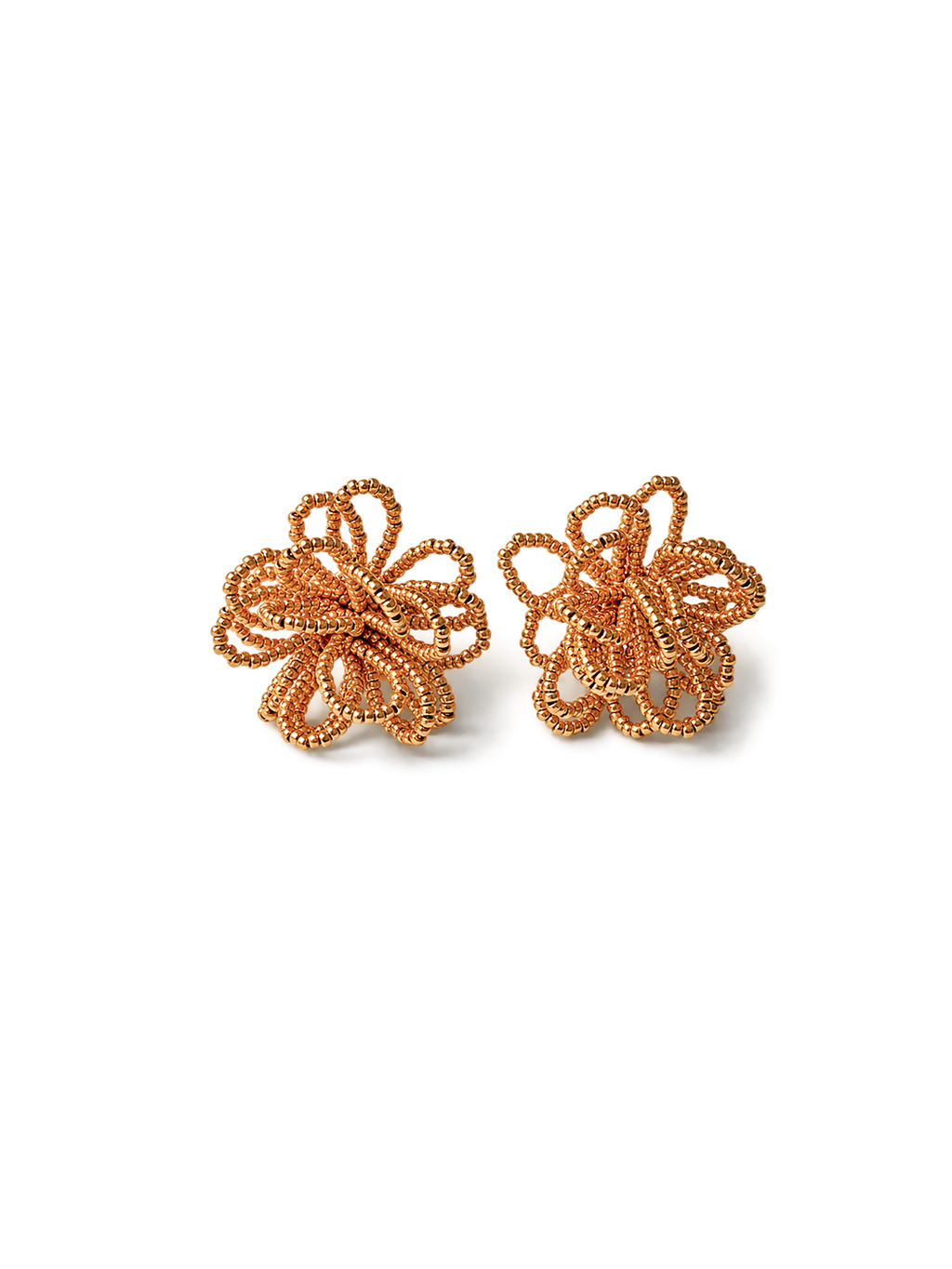 Gold Mini Flower Stud Earrings